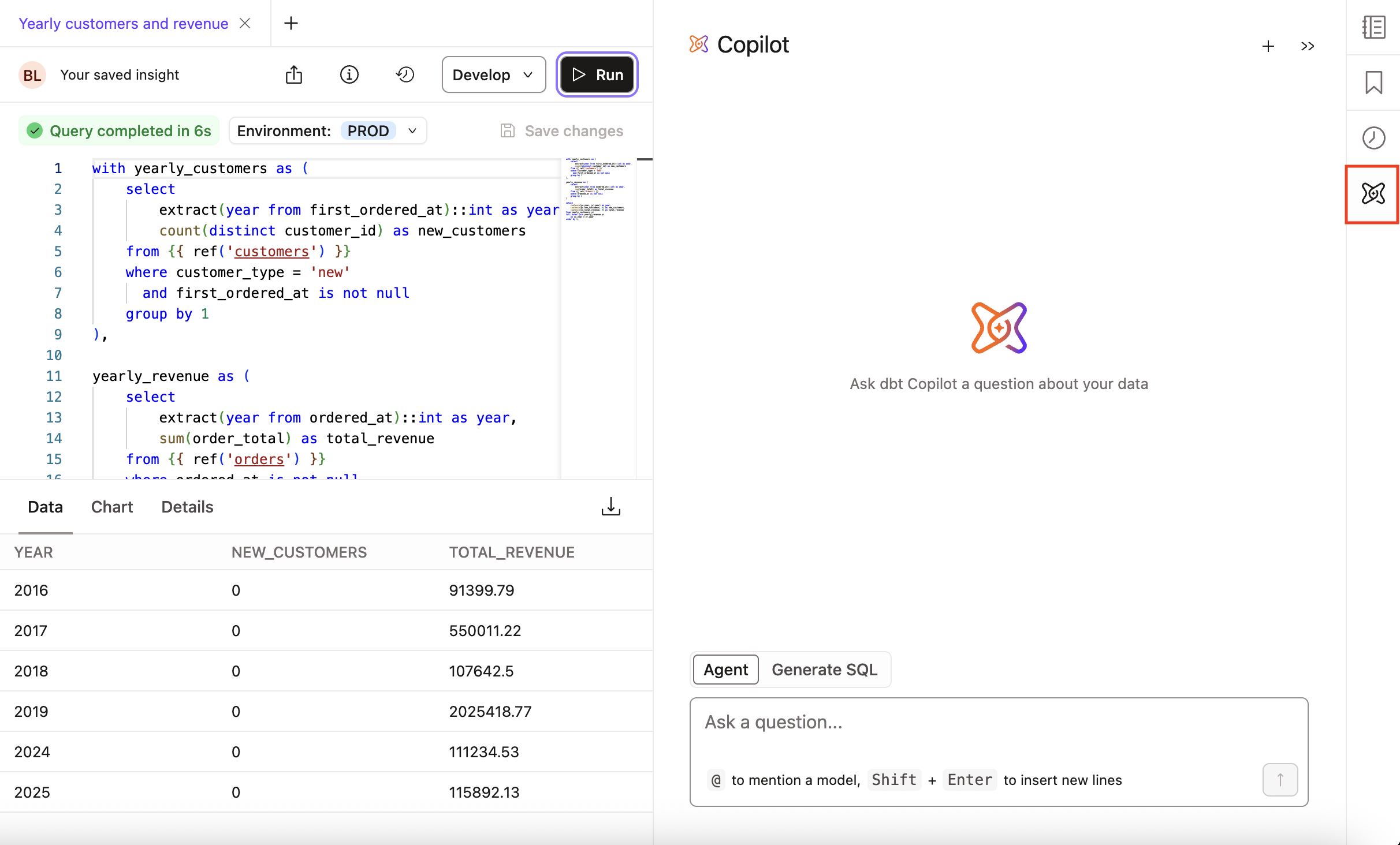 dbt Copilot in Insights dbt Copilot in Insights